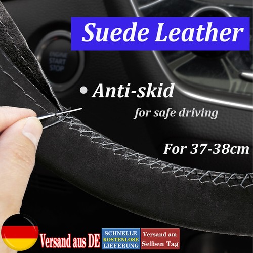 Lenkradbezug schwarz echt - schwarz,