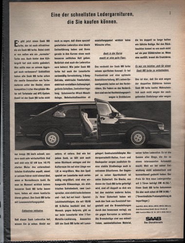 Saab werbeanzeige werbung - werbung,