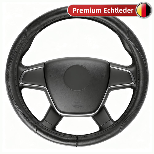 Echtes leder lenkradabdeckung - echtes,